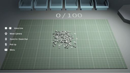 画像ギャラリー No.002のサムネイル画像 / 虚無すぎるパーツ分類作業に黙々と挑むディストピア系職業SLG「LOW VALUE JOB」，Steamストアページを公開。オンライン対戦も可能