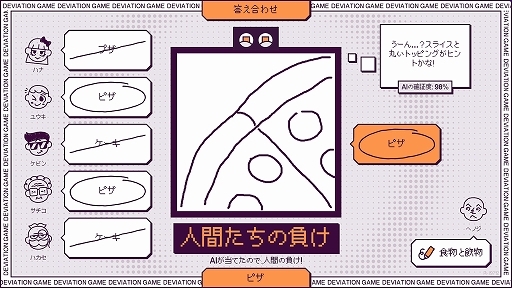 画像ギャラリー No.002のサムネイル画像 / AIにバレずに人間にお題を伝えるパーティお絵描きゲーム「デヴィエーション・ゲーム」，12月12日にSteamでリリース