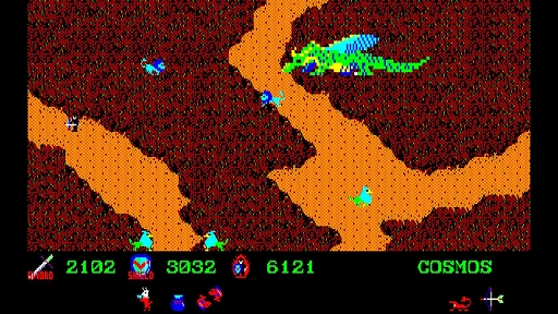 画像ギャラリー No.004のサムネイル画像 / 「EGGコンソール カレイジアスペルセウス PC-8801」本日配信。魔の島を舞台に美の女神を救うために冒険するアクションRPG