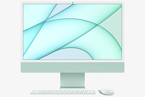 画像ギャラリー No.003のサムネイル画像 / Apple,「Apple M1」搭載の新型「iMac」を発表。鮮やかな7色のカラーバリエーションを用意