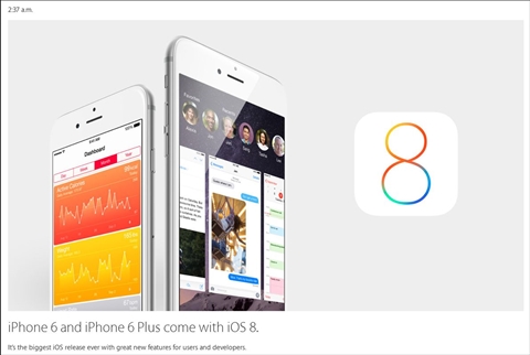 画像ギャラリー No.006のサムネイル画像 / 4.7インチディスプレイの「iPhone 6」と5.5インチディスプレイの「iPhone 6 Plus」が発表，日本での発売は9月19日で，9月12日16：00よりNTTドコモとKDDI，ソフトバンクモバイルで予約受付開始