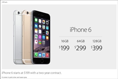画像ギャラリー No.007のサムネイル画像 / 4.7インチディスプレイの「iPhone 6」と5.5インチディスプレイの「iPhone 6 Plus」が発表，日本での発売は9月19日で，9月12日16：00よりNTTドコモとKDDI，ソフトバンクモバイルで予約受付開始