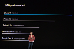 画像ギャラリー No.004のサムネイル画像 / Apple，「iPhone 11 Pro」シリーズと「iPhone 11」を発表。スマホ最速を謳うSoC「A13 Bionic」を採用