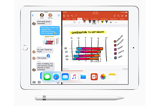 画像ギャラリー No.002のサムネイル画像 / Apple，「iPad」2018年モデルを発表。「Proなし」版で初めてApple Pencil対応に