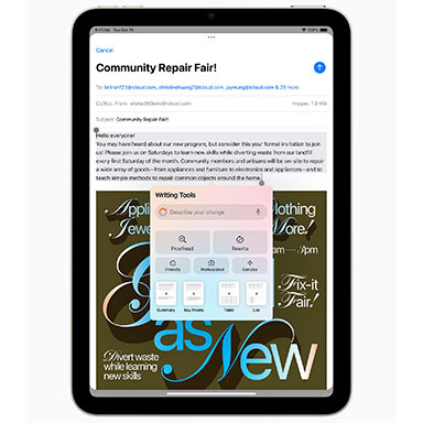 画像ギャラリー No.005のサムネイル画像 / Apple，第7世代「iPad mini」を10月23日発売。2023年のiPhone 15 Proと同世代のSoC搭載で大幅性能に向上した小型タブレット