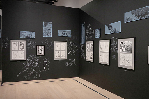 画像ギャラリー No.007のサムネイル画像 / 「堀越耕平『僕のヒーローアカデミア』原画展」内覧会レポート。ヒーローの成長や敵（ヴィラン）との死闘など，原画や描き下ろしを惜しみなく展示