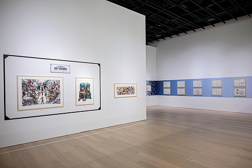 画像ギャラリー No.015のサムネイル画像 / 「堀越耕平『僕のヒーローアカデミア』原画展」内覧会レポート。ヒーローの成長や敵（ヴィラン）との死闘など，原画や描き下ろしを惜しみなく展示