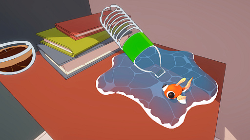 画像ギャラリー No.006のサムネイル画像 / 金魚が家からの脱出を目指す3Dプラットフォーマー「Barely Breathing」，2026年内に発売