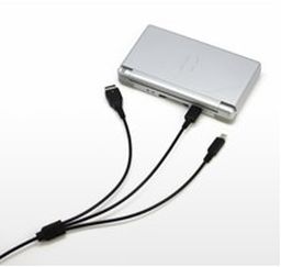 画像ギャラリー No.006のサムネイル画像 / 3DSLLや初代DS，GBASPなどの充電に対応した3股USB充電ケーブルが発売