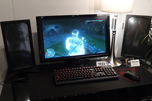 画像ギャラリー No.004のサムネイル画像 / ［CES 2015］ 「特定の領域内でだけピンポイントに音を鳴らす技術」，製品化進行中。ゲームやビデオの音で文句を言われなくなる日は近い？