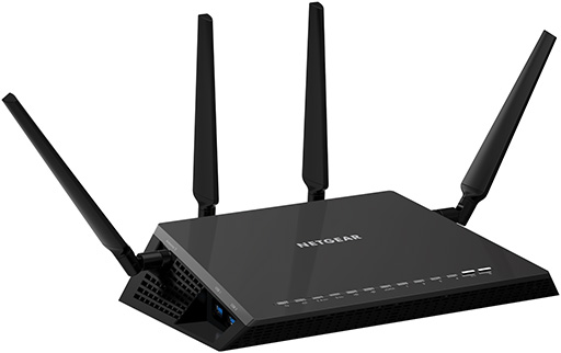 画像ギャラリー No.002のサムネイル画像 / NETGEAR，最大1733Mbpsの高速無線LAN対応ゲーマー向け無線LANルーター「Nighthawk X4S R7800」を国内発売