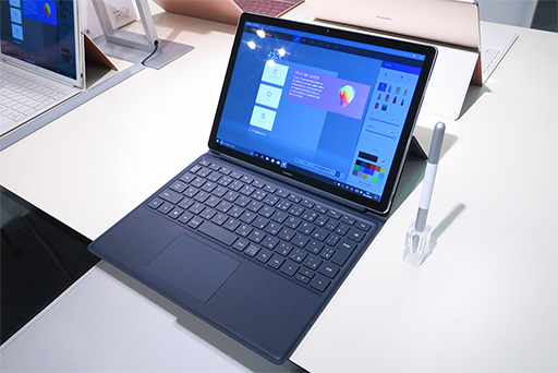 画像ギャラリー No.003のサムネイル画像 / Huawei，重さ約640gの2-in-1 PC「MateBook E」を7月7日に発売。12インチサイズでアスペクト比3：2の液晶パネルを採用