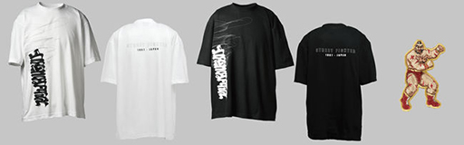 画像ギャラリー No.002のサムネイル画像 / 筆文字デザインの「ストリートファイター」Tシャツやステッカー，マグカップが登場