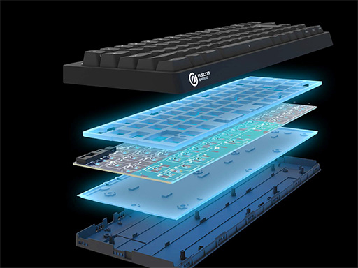 画像ギャラリー No.006のサムネイル画像 / 磁気式キースイッチ採用で65％サイズのゲーマー向けキーボードがエレコムから登場