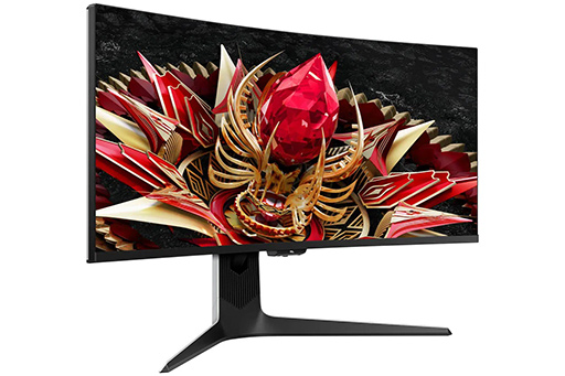 画像ギャラリー No.002のサムネイル画像 / 量子ドット液晶＆Mini LEDの34型ゲーマー向けウルトラワイドディスプレイがTCLから登場