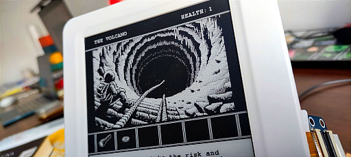 画像ギャラリー No.004のサムネイル画像 / eBookとゲーム機のハイブリッド「Ink Console」で，テキストベースアドベンチャーを楽しむ
