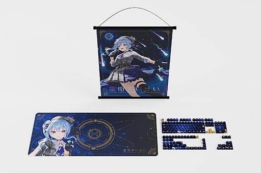 画像ギャラリー No.002のサムネイル画像 / 「星街すいせい」コラボデザインのキーキャップ＆大判マウスパッドセットが7月5日発売