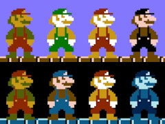 「スーパーマリオ」でスターを取ったときの光り方は，地上と地下で違う。そこにはファミコンゆえの理由があった