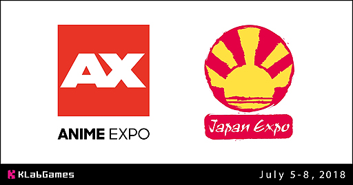 画像ギャラリー No.001のサムネイル画像 / KLabGames，ロスの「Anime Expo 2018」とパリの「Japan Expo 2018」にブースを初出展へ
