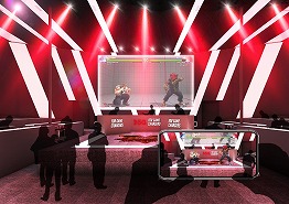画像ギャラリー No.002のサムネイル画像 / NTTドコモ，TGS 2019会場でときど選手対ウメハラ選手の「SFV」による対戦をARで披露。5G対応スマホを使った対戦イベントも実施