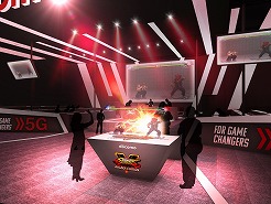 画像ギャラリー No.003のサムネイル画像 / NTTドコモ，TGS 2019会場でときど選手対ウメハラ選手の「SFV」による対戦をARで披露。5G対応スマホを使った対戦イベントも実施