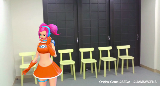画像ギャラリー No.003のサムネイル画像 / 「スペースチャンネル5 AR」をメディア向け体験会で先行プレイ。自分の部屋に，うららとモロ星人達が出現！