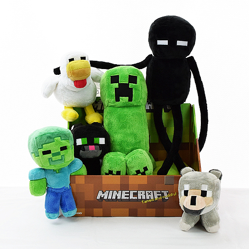 画像ギャラリー No.002のサムネイル画像 / 「Minecraft」公式ぬいぐるみに26cmの大型クリーパーなど6種が追加。イオンやトイザらス，マイクラファン・ショップで7月22日より順次販売へ
