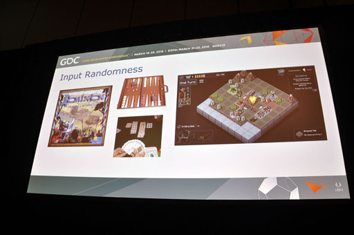 画像ギャラリー No.006のサムネイル画像 / ［GDC 2018］またボードゲームデザインデイがGDCにやってきた。ボードゲームにおけるランダマイザの特性とは