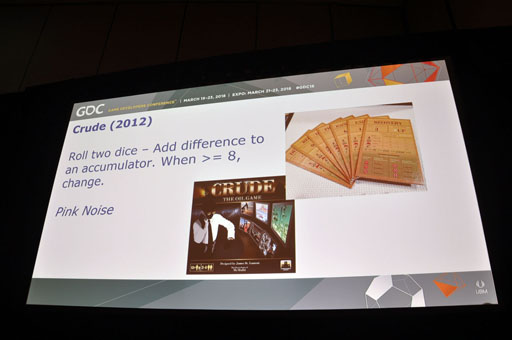 画像ギャラリー No.013のサムネイル画像 / ［GDC 2018］またボードゲームデザインデイがGDCにやってきた。ボードゲームにおけるランダマイザの特性とは