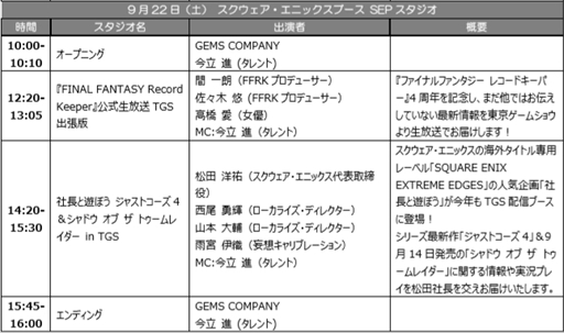 画像ギャラリー No.005のサムネイル画像 / スクウェア・エニックス，東京ゲームショウ2018特設サイトを公開。出展タイトルやイベントスケジュールは順次更新