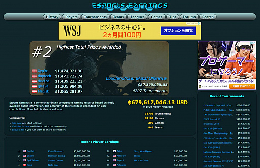 画像ギャラリー No.002のサムネイル画像 / eスポーツの数字の話 Round03：eスポーツの数字を見つけるためのWEBサイト