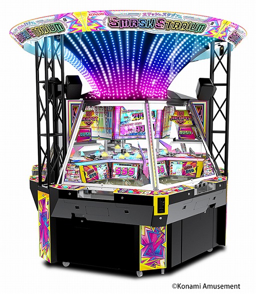 画像ギャラリー No.003のサムネイル画像 / KONAMI，JAEPO 2020にて「スマッシュスタジアム」を出展。光の演出がプレイを盛り上げるAC向け大型メダルゲーム
