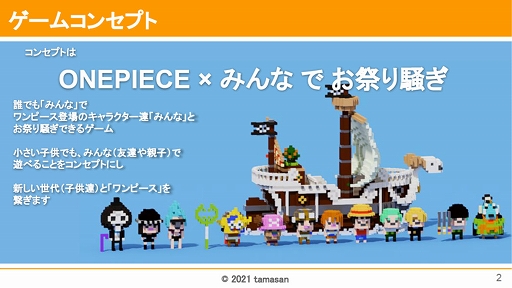 画像ギャラリー No.004のサムネイル画像 / 集英社ゲームクリエイターズ CAMP，「ONE PIECE」ゲームコンテストの結果が発表に。大賞作品は製品化へ
