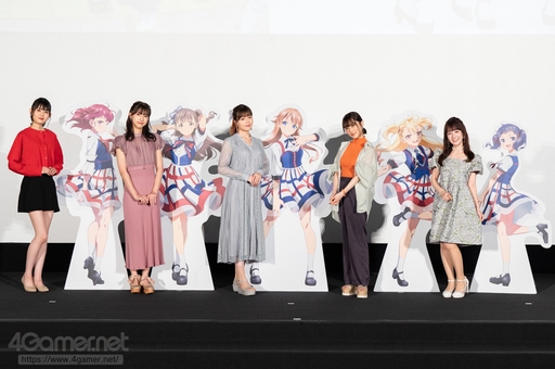 画像ギャラリー No.002のサムネイル画像 / TVアニメ「シャインポスト」の先行試写会が開催に。“絶対アイドル”を目指すTINGSのキャスト5人が登壇し，作品への思いを語った