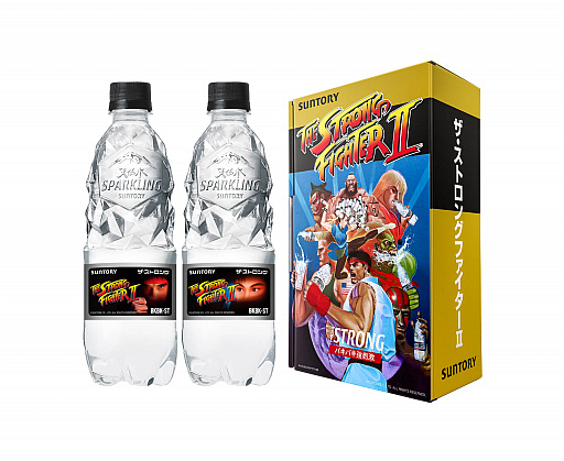 画像ギャラリー No.004のサムネイル画像 / 「ストリートファイターII」と，サントリーの“THE STRONG 天然水スパークリング”が驚きのコラボを発表。本格ARゲーム“ストロングファイター”が公開に