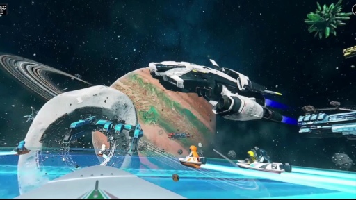 画像ギャラリー No.013のサムネイル画像 / TGS 2022のVR会場にボートレース場がオープン！ ゲームのように演出されたVR空間をモーターボートで駆け抜けてきた