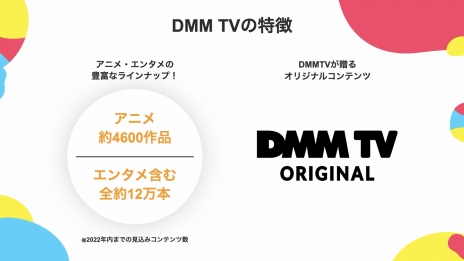 画像ギャラリー No.003のサムネイル画像 / DMM，動画配信サービス「DMM TV」の提供を開始。月額550円のサブスク会員で，アニメや2.5次元舞台，声優コンテンツなどが見放題に