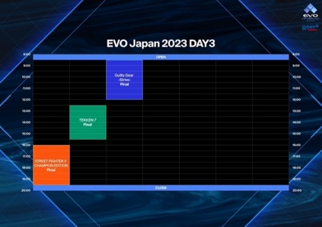 画像ギャラリー No.008のサムネイル画像 / 明日開幕「EVO Japan 2023」の配信スケジュールとチャンネル，実況解説布陣が公開に