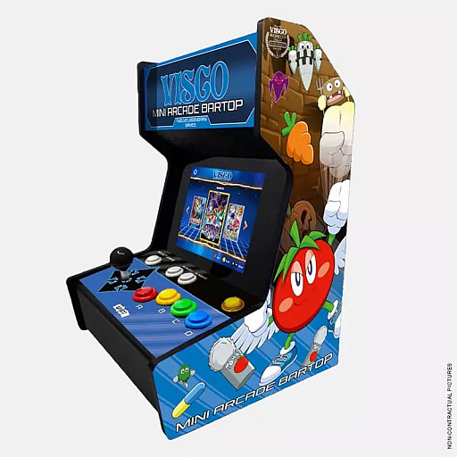画像ギャラリー No.002のサムネイル画像 / ビスコのレトロゲームが遊べる小型機「VISCO Mini Arcade Bartop」，予約受付を開始。「飛鳥＆飛鳥」や「NEOドリフトアウト」など12タイトルを収録
