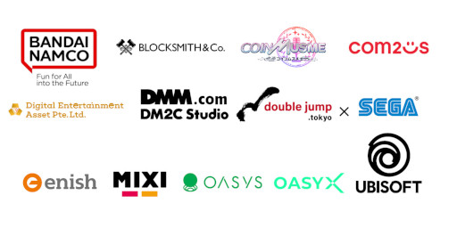 画像ギャラリー No.009のサムネイル画像 / ブロックチェーンゲーム発表会「Oasys Special Event」に登壇する企業の一覧が公開に。バンダイナムコなどの大企業も名を連ねる