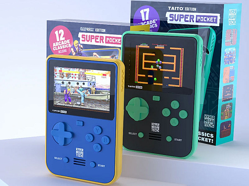 画像ギャラリー No.001のサムネイル画像 / タイトー/カプコンのゲームを10本以上収録した「Super Pocket」の予約が欧州＆北米でスタート。Evercade互換でカートリッジを利用可能