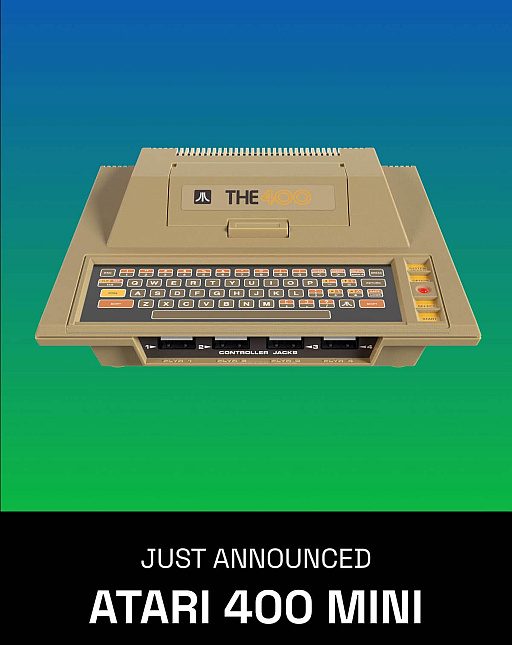 画像ギャラリー No.002のサムネイル画像 / 「Atari 400」をモデルにした「Atari 400 Mini」発表。400だけでなく，Atariの8ビットファミリー全般に対応したミニゲーム機