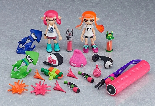 画像ギャラリー No.001のサムネイル画像 / 「スプラトゥーン」シリーズのガールとボーイをモチーフとした可動フィギュア，「figma Splatoon DXエディション」の再販が決定