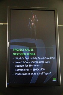 画像ギャラリー No.002のサムネイル画像 / ［GDC 2011］NVIDIAが「Kal-El」の動作デモを展示。直撮りムービーで性能を確認しよう