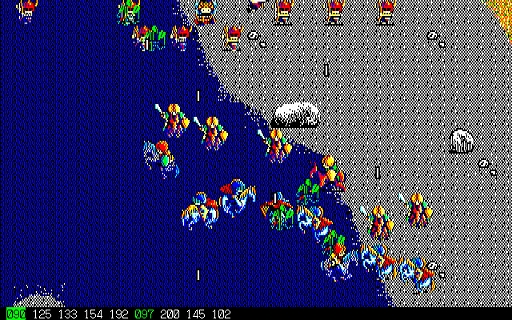 画像ギャラリー No.002のサムネイル画像 / 「DUEL98（PC-9801版）」，プロジェクトEGGで本日配信。1989年に呉ソフトウエア工房からリリースされた多彩な戦術を楽しめるSLG