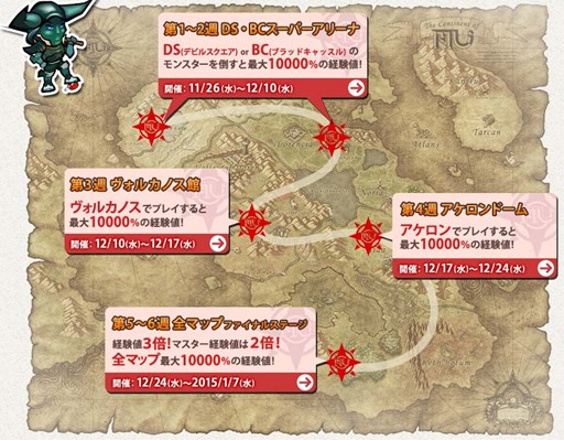 画像ギャラリー No.002のサムネイル画像 / 「ミュー 奇蹟の大地」Delicious World Tour第5,6週は全マップの獲得経験値が最大“10,000%”に