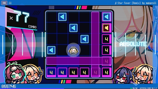 画像ギャラリー No.002のサムネイル画像 / 音楽に乗って障害をかわすリズムアクションゲーム「アステリカ:ファントムローズ・リフレイン」,本日配信開始