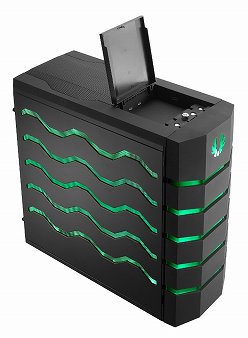 画像ギャラリー No.005のサムネイル画像 / BitFenixのゲーム用PCケース「Colossus」に緑&赤LEDモデル登場
