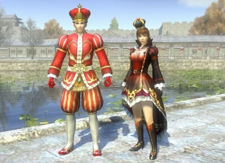 画像ギャラリー No.006のサムネイル画像 / 「真・三國無双 Online Z」クリスマスの新服飾「ハートの王様・女王様」を販売