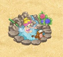 画像ギャラリー No.001のサムネイル画像 / 「君主」,温泉に入ってHP&MP回復! 座布団系アイテム登場